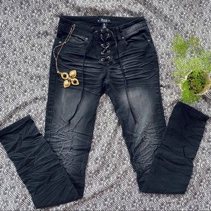 Abbey Dawn by Avril Lavigne Lace Up Jeans